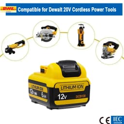 1-4 balení 12V náhrada za lithium-iontové baterie Dewalt DCB120 12V 3,0Ah baterie DCB125 DCD710 DCB124 baterie pro elektrické nářadí - náhled 2