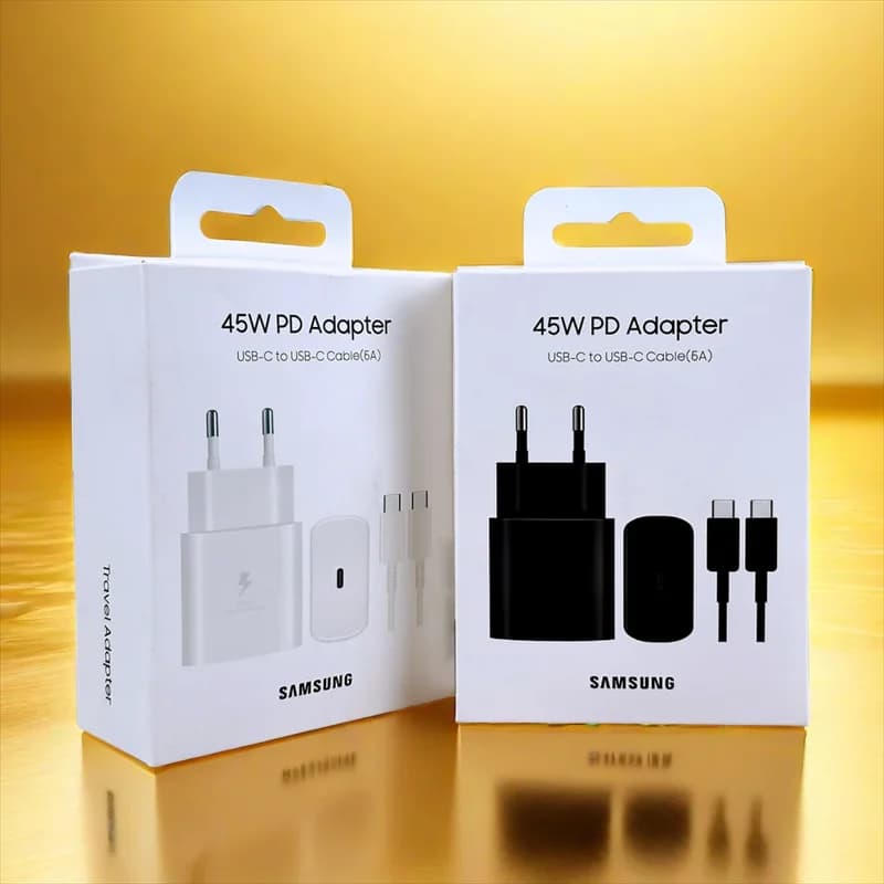 EP-TA845 Samsung 45W PD Super Fast Charger EU/US/UK Power Adapter 1m 5A USB Type-C kabel pro Galaxy S25 S24 S23 S22 S21 FE Plus