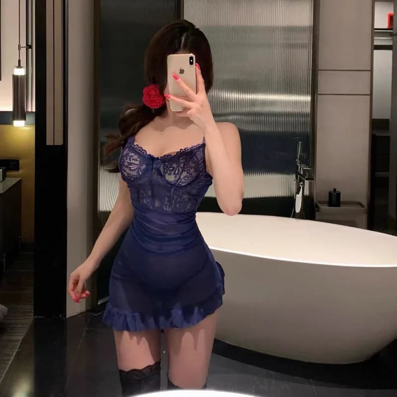 Průhledná podprsenka s kosticemi, erotická sada, sexy vílí spodní prádlo, dámské průsvitné krajkové noční košilky, pyžama, sady, jemné sexy noční košilky