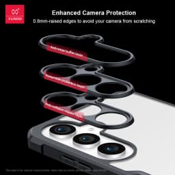 Pouzdro Xundd pro Samsung A55 5G Galaxy A55, nárazuvzdorné, s airbagem, akrylem a TPU zadní stranou, ultra průhledné - náhled 3