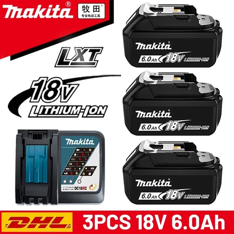 Akumulátor Makita BL1830 BL1850 BL1840 BL1860 BL1815, vyměnitelná LED lithium-iontová baterie