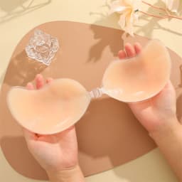 Reusable Silicone Nipple Covers Women Mango Shaped Self Adhesive Bra Strapless Push-Up Bralette Invi