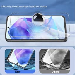 Pro Samsung A55 A56 Tvrzené sklo ochranné sklo pro Samsung Galaxy A55 A54 A14 A35 A34 A51 A52 A52S A36 A15 A16 A25 S24 S25 - náhled 4