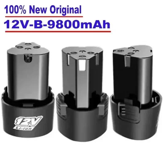 100% originální 12V 9800mAh typ B univerzální nabíjecí baterie pro elektrické nářadí, elektrický šroubovák, elektrickou vrtačku, lithium-iontová baterie