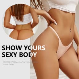 Sada dámských kalhotek, sexy, jednobarevné, vysoce elastické, tanga s nízkým pasem, pohodlné spodní prádlo, moderní dámské prodyšné tangá - náhled 2