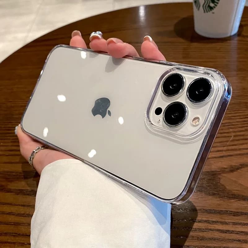 Luxusní průhledný pevný plastový kryt z PC pro iPhone 17 16 15 14 13 12 11 Pro Max X XR XS 7 8 Plus nárazuvzdorný křišťálově čirý kryt