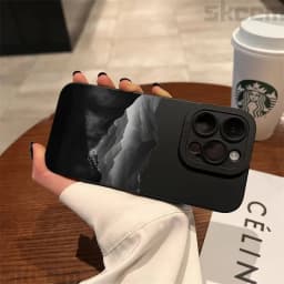 Kryt Black Mountain Peak se vzorem pro Samsung Galaxy S25 S24 S23 Ultra S22 Plus S21 FE S20 A55 A54 A15 A35 Nárazuvzdorný kryt - náhled 5