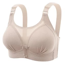Dámské plus velikosti 36-44 pohodlné bez oceli módní bralette topy středního věku spodní prádlo měkké pevné push-up spodní prádlo pro matky - náhled 5