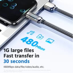 Kabel USB typu C pro Huawei Honor Xiaomi Samsung Super Charge 66W/100W rychlé nabíjení USB A C nabíječka datový kabel drátový kabel - náhled 5