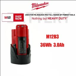 Originální baterie Milwaukee M12 12V 3AH 3000mAh Nabíječka M12-18FC 48-11-2402 48-11-2411 Ruční vrtačka Baterie pro elektrické nářadí Milwaukee - náhled 4