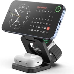 Fast Wireless Charger Magnetic Foldable 3 in 1 Charging for iPhone 16/15/14/13/12 Apple Watch10/9/8/