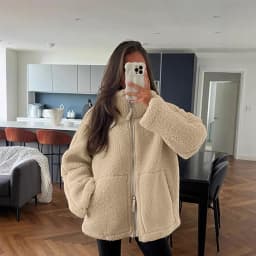 Nová dámská fleecová bunda, podzimní a zimní, teplá plyšová bunda na zip, Harajuku, ležérní volná dámská tlustá bunda, topy a oblečení - náhled 3