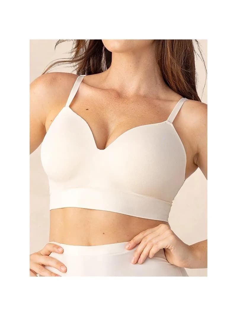 Dámská sexy tvarující postavu, plus size podprsenka s pevnými košíčky, podpůrná, bezešvá, pohodlná, nabíraná podprsenka bez kostic