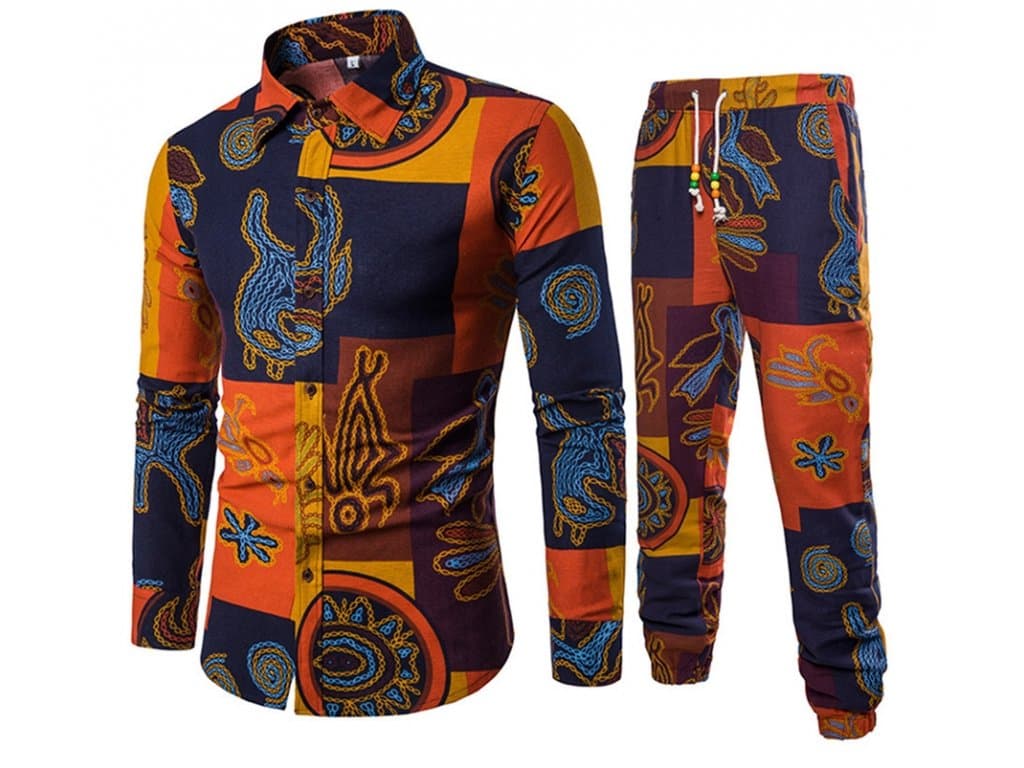 Barevný Pánský Oblek - Kalhoty + Košile "style"