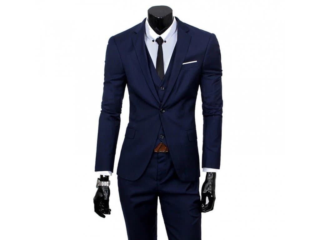 Kompletní Pánský Oblek - Kalhoty + Vesta + Sako