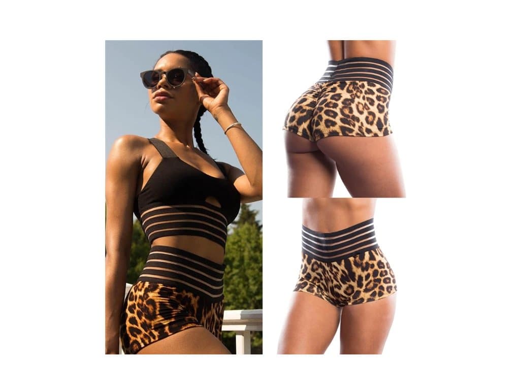 Dámské leopardí sexy kraťásky, šortky