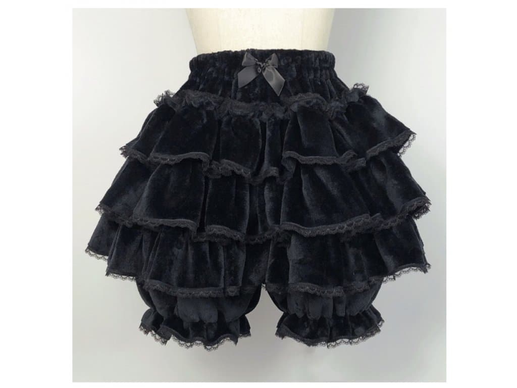 Dámské plyšové šortky černé