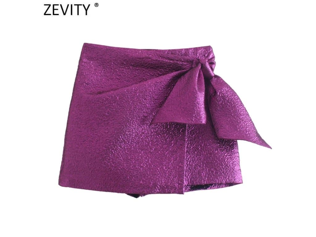Dámské Šortky Sukně Elegantní fialové