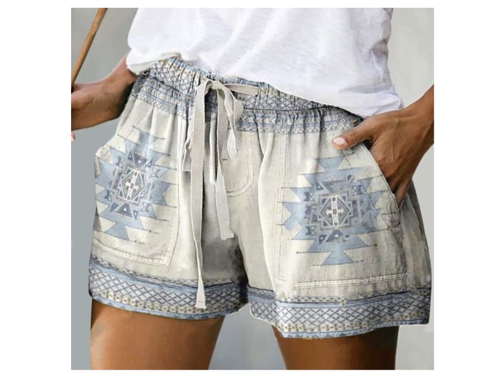 Dámské volné šortky Plážové bílé