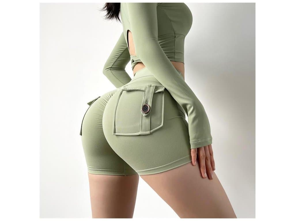 Ženy Sportovní šortky Fitness zelené