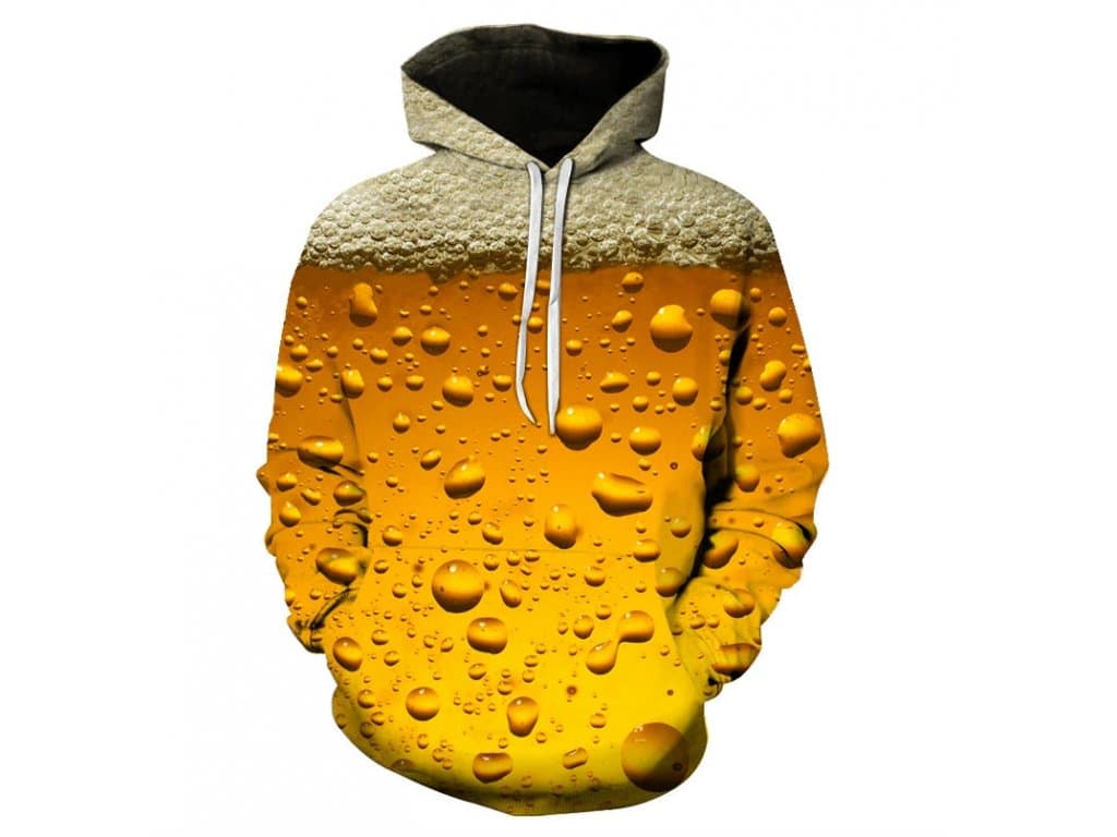 Mikina 3D Potisk Pivo