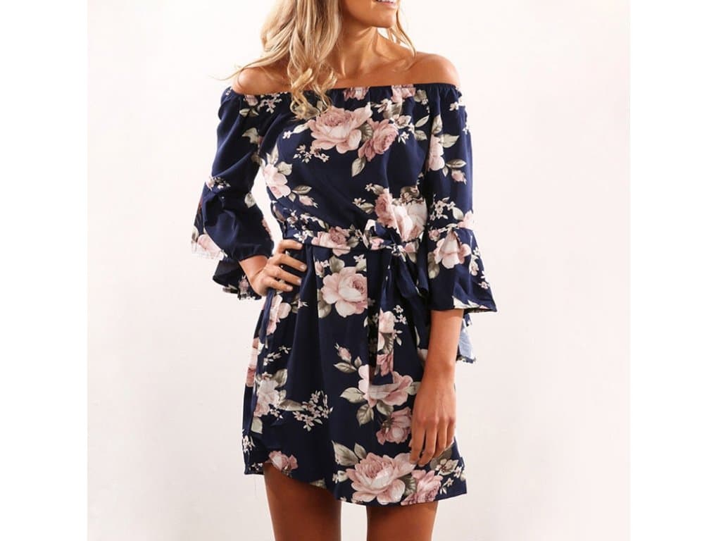 Dámské elegantní květinové šaty "Rave"