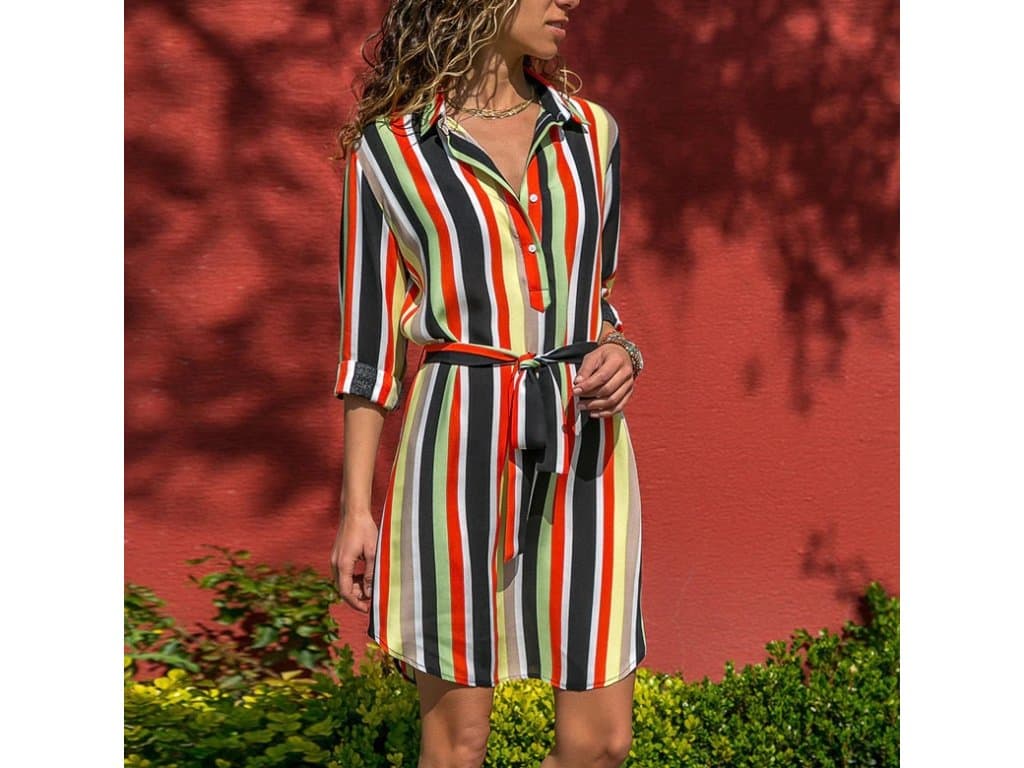 Dámské šaty s dlouhým rukávem "beach"