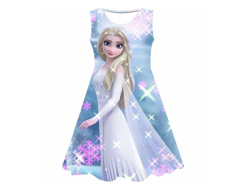 Dívčí šaty Ledové království hvězdy