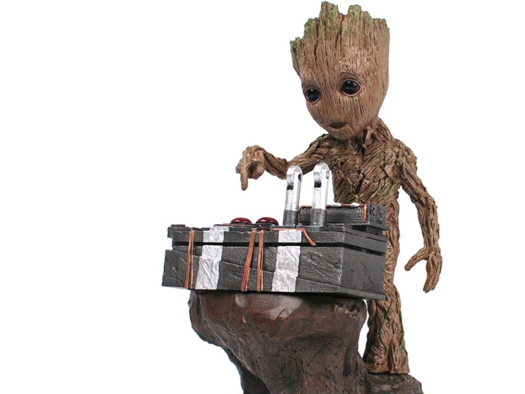Akční figurka Groot bomba tlačítko
