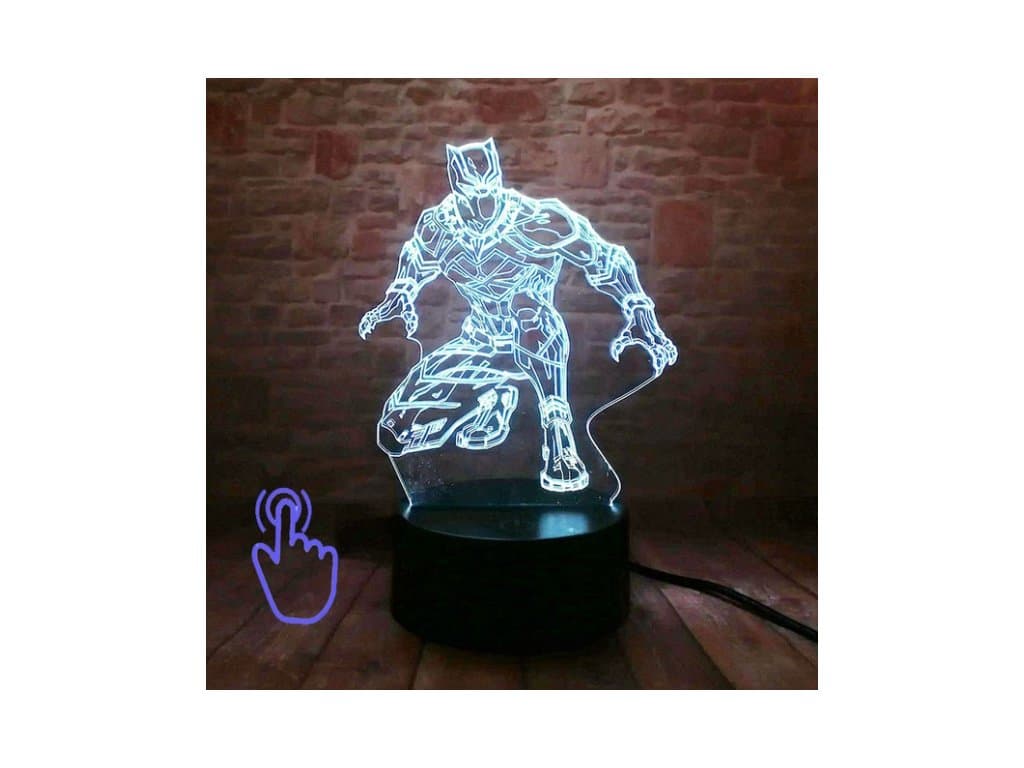 Noční LED Světlo Black panther