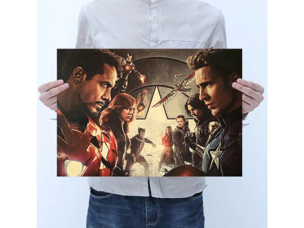 Plakát Kapitan amerika vs iron man