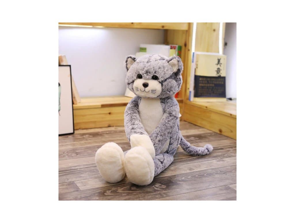 Plyšák Kočička šedá