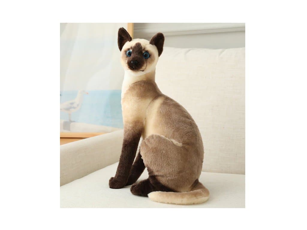 Plyšák plyšová hračka siamská kočka typ 2