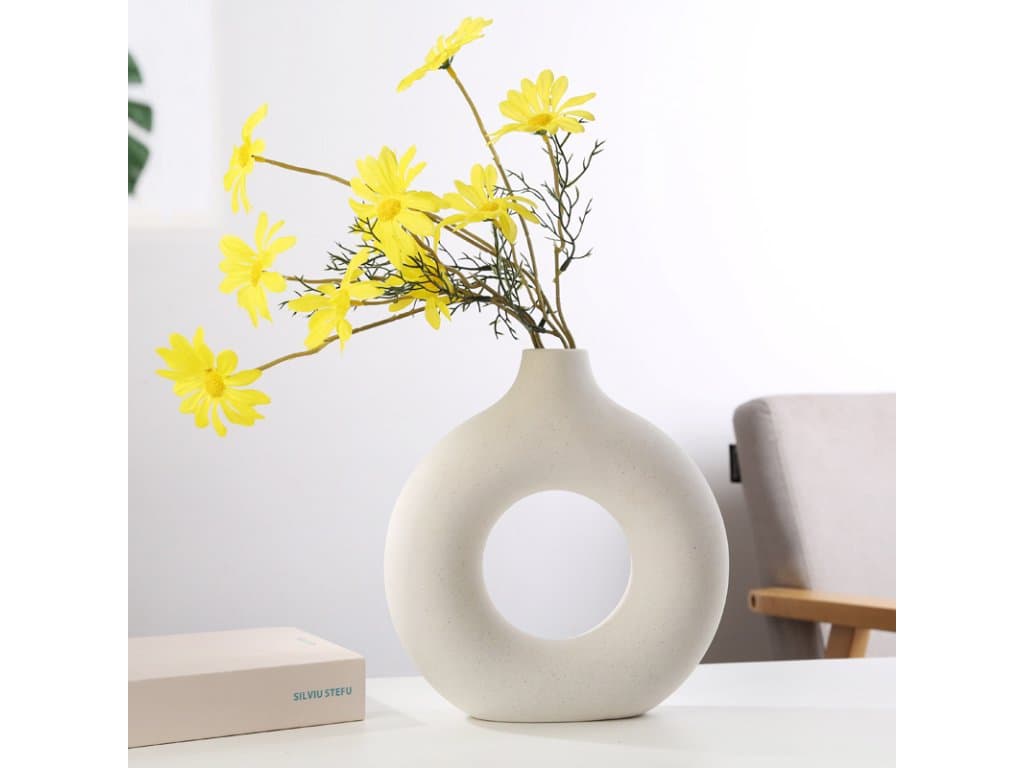 Kruhová keramická váza