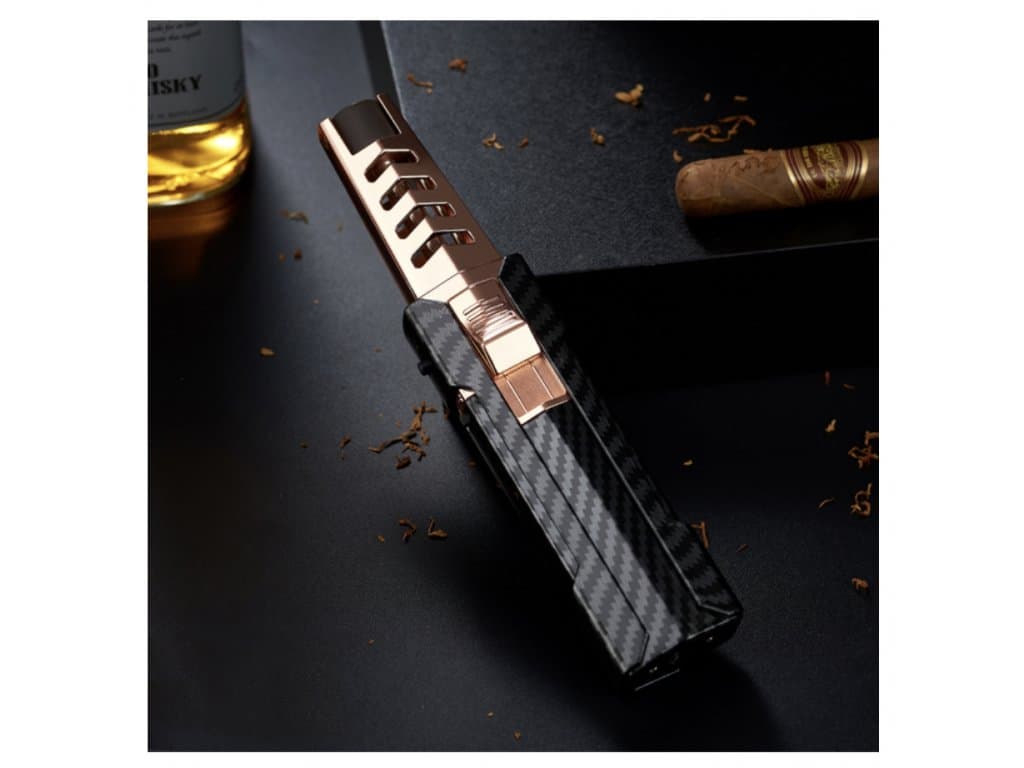 plynový zapalovač kov Modrý plamen různé barvy