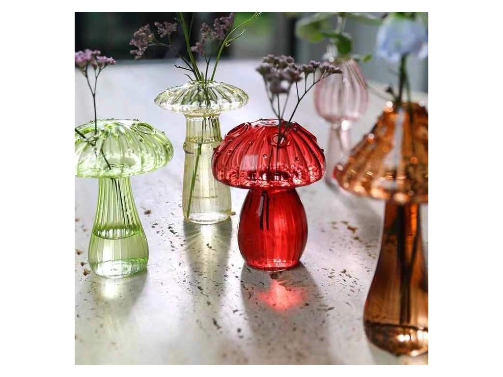 Skleněná aromaterapeutická Váza Houby
