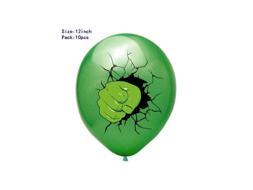 Balónek hulk Narozeninové party dekorace 10ks