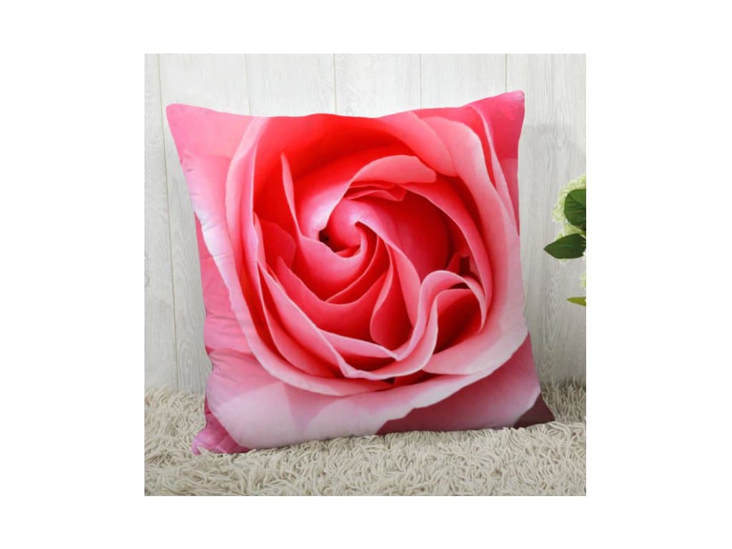 Dekorační povlak na polštář růže 45x45 typ 4