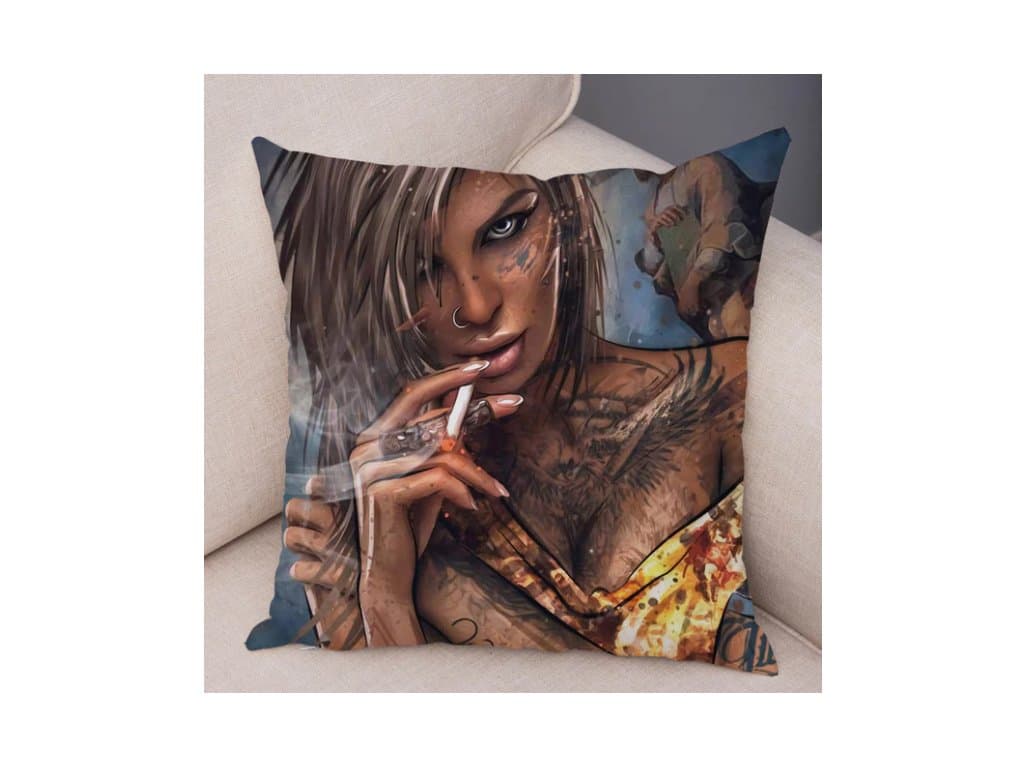 Plyšový sexy povlak na polštář 45x45 typ 8