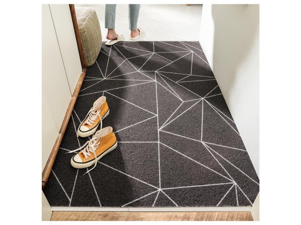 Domácí Koberec rohožka geometrie černá