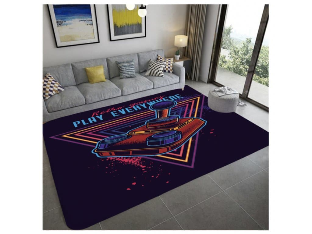 Herní koberečky s designem herního ovladače hrát všude