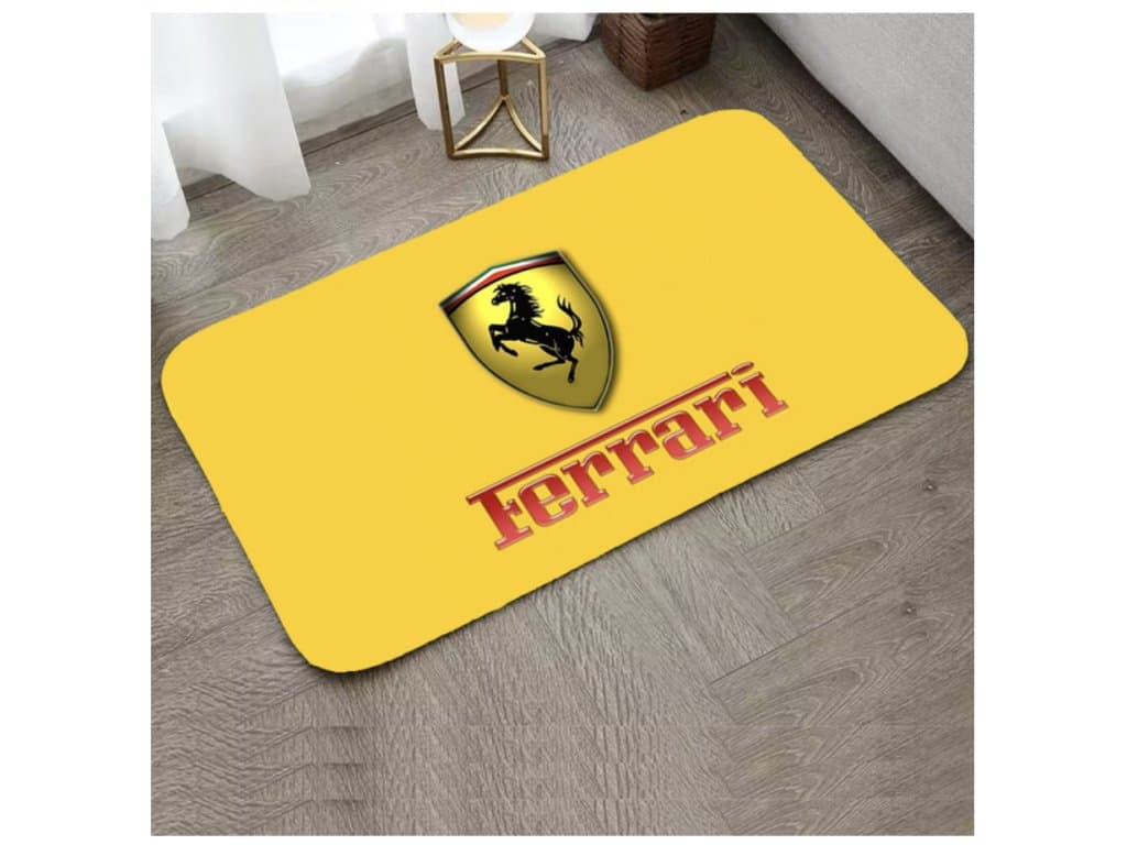 Rohožka ferrari žlutá znak