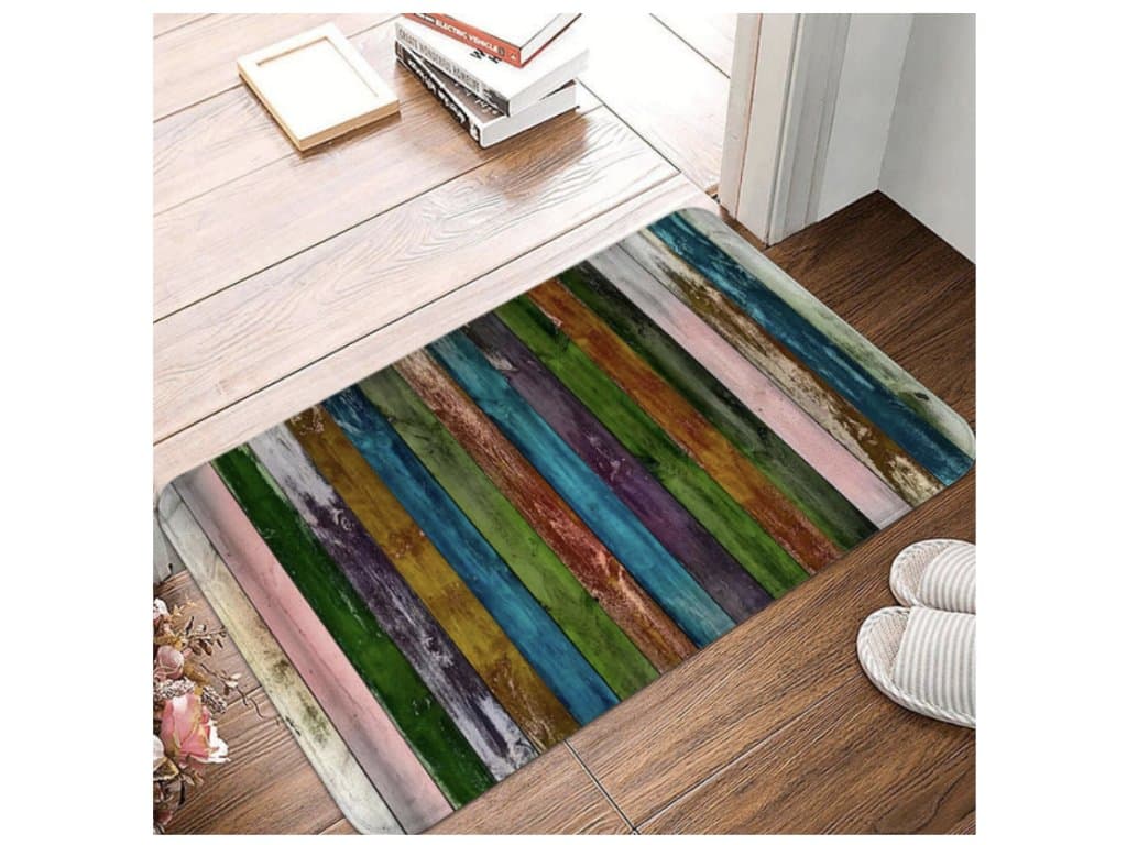 Rohožka Protiskluzová Barevné dřevo