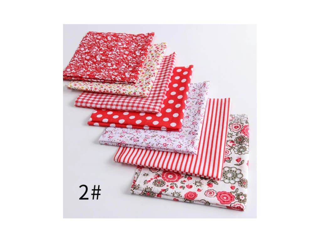 Bavlněné tkaniny potištěné látkové šicí prošívané látky červené