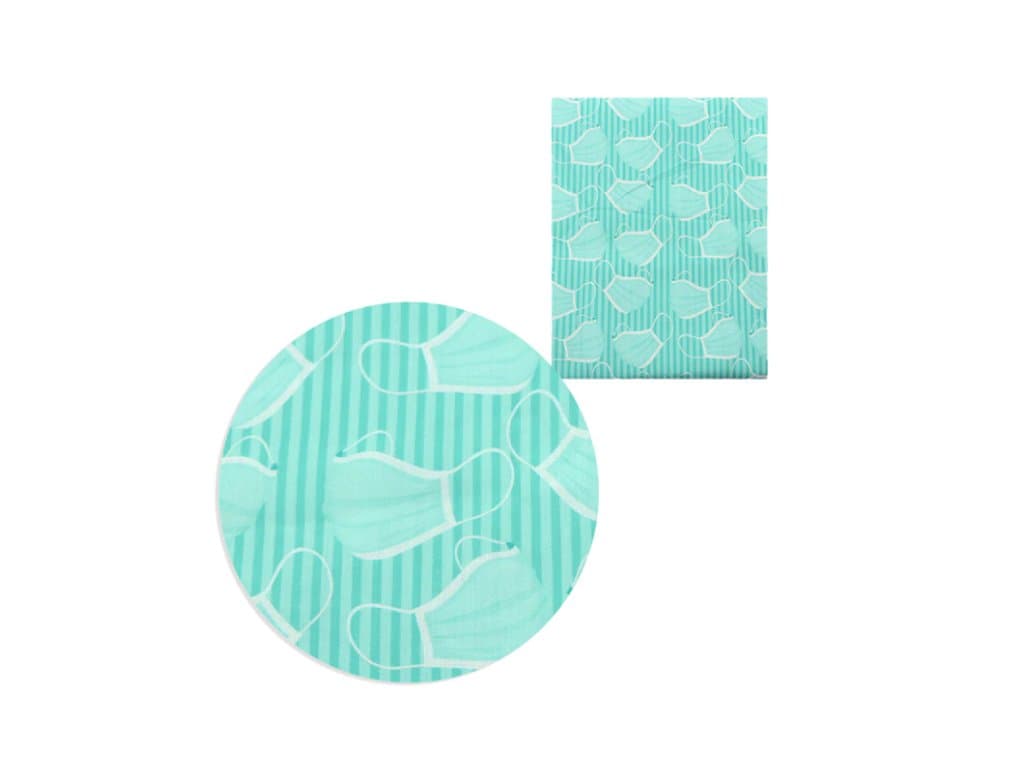 Polyesterová bavlněná tkanina látka Zdravotní potisk rouška