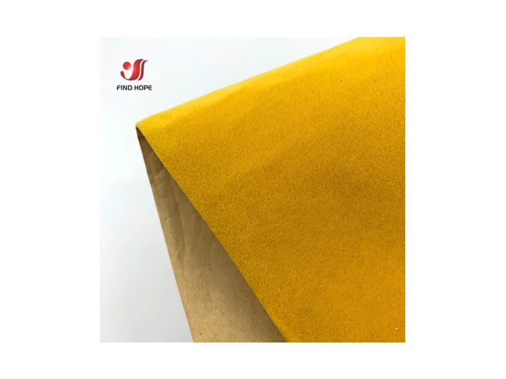 Samolepicí sametová papírová samolepka na textil zlatá