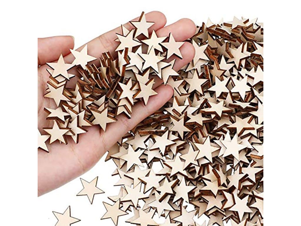 Dřevěné hvězdičky Různé velikosti