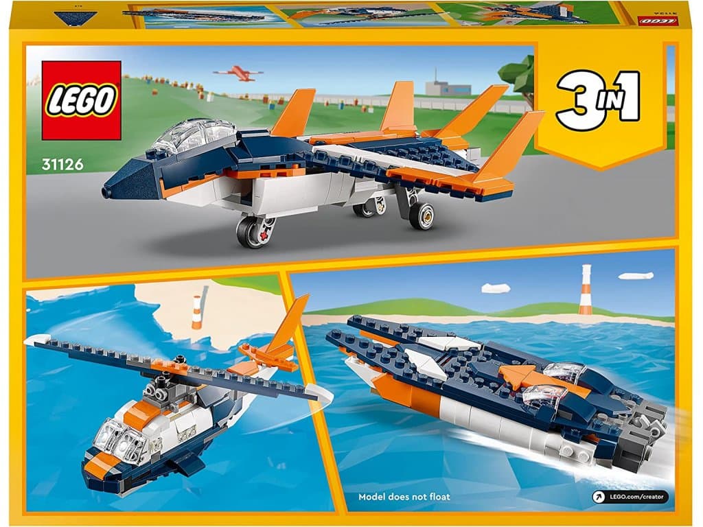 LEGO 31126 Creator 3 v 1 letadlo, helikoptéra a loď
