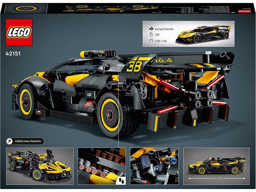 LEGO 42151 Technic Stavebnice Bugatti Bolide Model auta