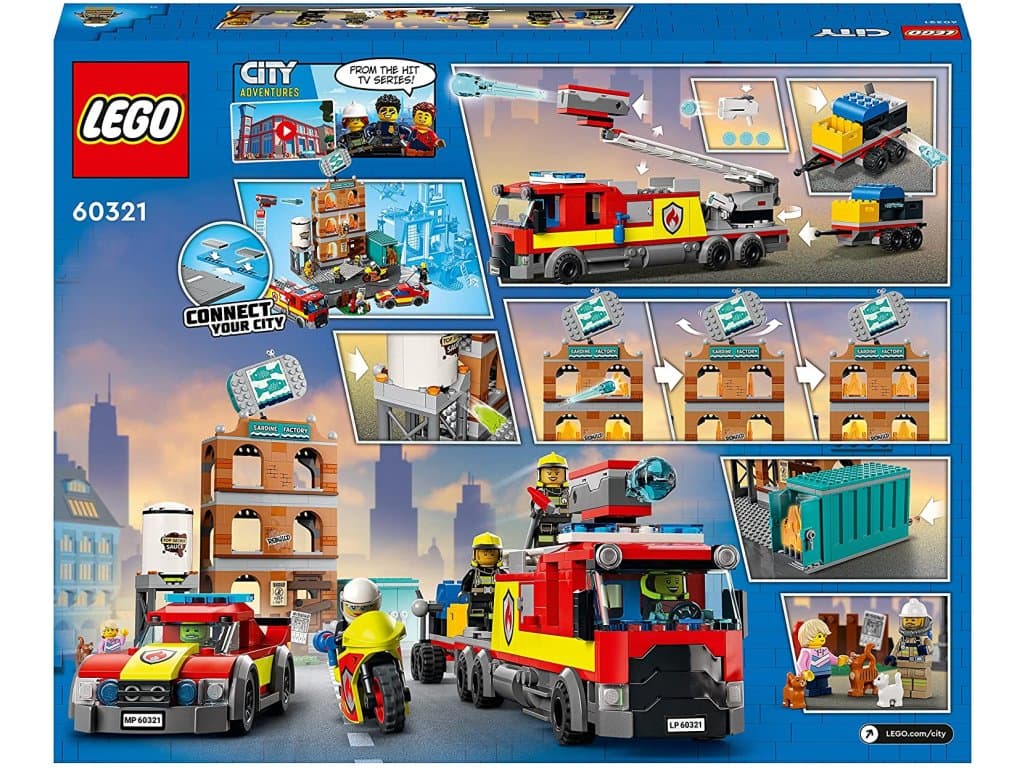 LEGO 60321 City Hasičárna s minifigurkami